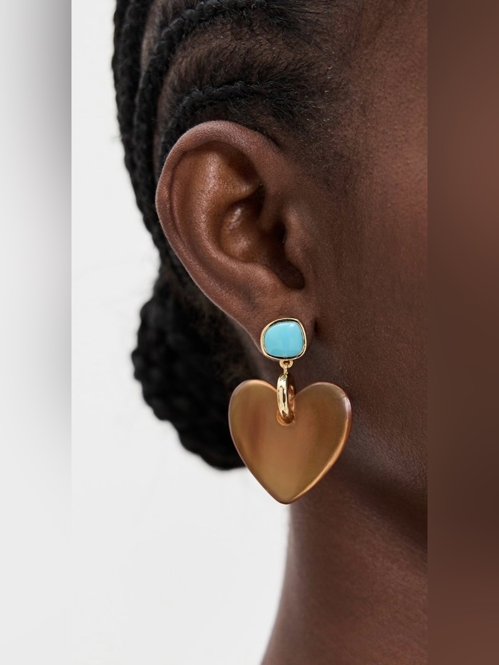 LIZZIE FORTUNATO Dulcinea Heart Earrings - Picture 2 of 5